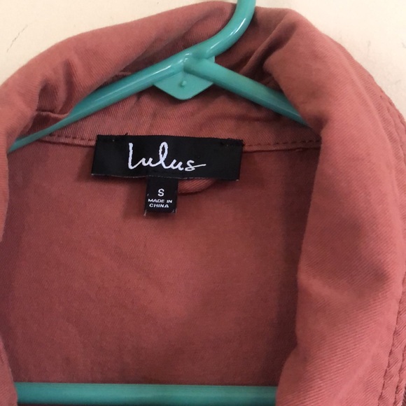 Lulus gold grown color denim jacket - Picture 3 of 7